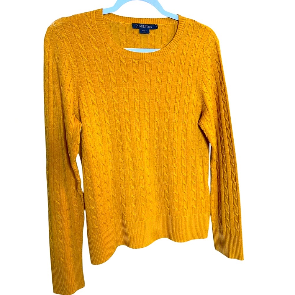 Pendleton Merino Wool Soft Cable Knit Sweater Sma… - image 2
